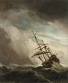 A Ship on the High Seas Caught by a Squall, Known as ‘The Gust’