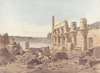 Gezicht op de tempelruïnes te Philae bij Aswan