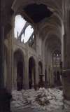 Intérieur de l’église Saint-Gervais, après le bombardement du Vendredi saint, 29 mars 1918