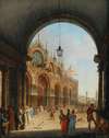 Venice, a View of the Piazzetta di San Marco from the Arco dell’Orologio