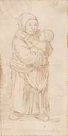 Standing Woman Cradling a Child