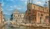 Venice, a view of San Zanipolo with the Colleoni equestrian monument