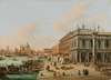 The Molo by the Biblioteca Marciana facing the entrance of the Canal Grande, Venice