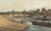 The Pont de la Concorde and Tuileries Palace from the Cours la Reine