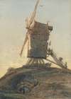 Windmill on a Knoll in a Landscape