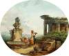 Landscape with washerwomen at a fountain