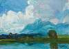 See mit Wolken (Chiemsee)