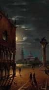 Venice, Moonlit Night with a View of the Palazzo Ducale and San Giorgio Maggiore