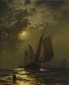 Fishing Boats in the Moonlight