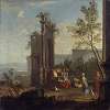 A Capriccio with Pastoral Figures and Animals