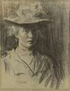 Woman with hat