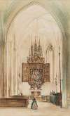 The Marian altar in the church of Hallstatt