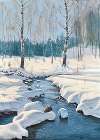 Winter Landscape with a Creek