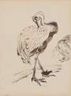 Chinoiserie, a Stork