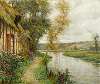 A cottage by a river, Normandy