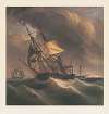 Sailing ship in storm