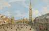 The Piazza San Marco, Venice, looking east towards the basilica