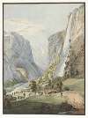 La Chute du Staubbach, dans la Vallée de Lauterbrunnen