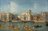 Le Grand Canal avec l’église de San Stae, Venise