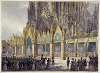 La cathédrale de Reims le jour du sacre de Charles X, en 1825