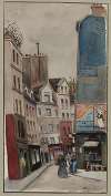 Rue Beaubourg, prise de la rue Rambuteau