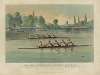 The great international university boat race On the river Thames (England) from Putney to Mortlake 4 miles 2 furlongs August 27th 1869