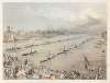 The Fleet of the City Steam Boats Passing in Review Order off Chalsea on the London Annual Commemoration