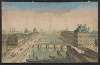 Perspective view of Paris along the Seine