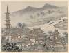 The Thousand Buddha Hall and the Pagoda of the ‘Cloudy Cliff’ Monastery, from Twelve Views of Tiger Hill, Suzhou