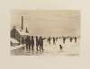 Patineurs sur le lac d’Annecy