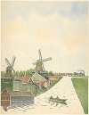 molens; Langs de Zaan; l. Speelmolentje; r. mosterdmolen De Huisman