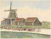 Verfmolen De Uil of Het Uilke, bij de Middentil, aan de oostzijde van de Uilsloot, vroeger Arissloot genaamd