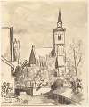 De kerk vanuit het noorden