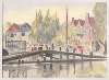 Gezicht in Spaarndam, de haven