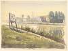 Gezicht over een deel van het Noordhollandsch Kanaal met Wasfabriek Wessels en graanmaalderij Pilkes.