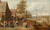 A wedding scene in a village