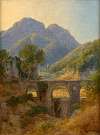 Pont traversant une vallée dans les environs de Rome