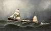 Het stoomschip met hulpzeilvermogen ‘Daniel Steinmann’ van de White Cross Line