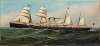 Stoomschip met hulpzeilvermogen ‘Westernland’ van de Red Star Line