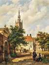 A View of a Village with a Church