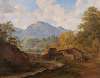 Oberbayerisches Gebirgstal mit Mühle