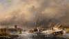 Winterrivierlandschap