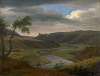 Landscape representing the Meuse near the commune of Aiglemon