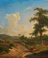 Ardennenlandschaft mit Mädchen