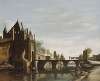 De grote houtpoort te Haarlem.