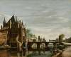 De grote houtpoort te Haarlem