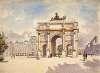l’Arc du Carrousel vers la Cour du Louvre