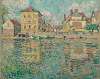 Maisons au soleil sur la rivière, Nemours