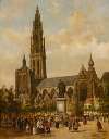 De Groenplaats te Antwerpen