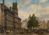 De Grote Markt met vrijheidsboom in 1875